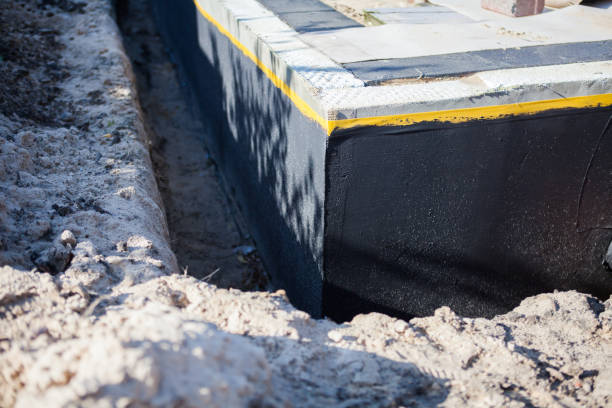 Residential Interior Drainage System installation at a Daviston, AL home by SJ Waterproofing Pros